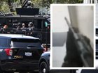 Confronting footage of the moment two teenage gunmen allegedly stormed a mosque in San Diego and opened fire has emerged.