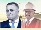 Tim Wilson and Anthony Albanese this week at the National Press Club and in the Perth CBD respectively.