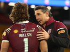 Billy Slater with Reece Walsh after the 2024 series defeat.