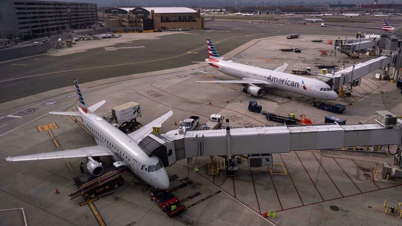 A sinkhole has forced the closure of one of the runways at New York’s LaGuardia airport, prompting cancellations and delays and ongoing emergency repairs.