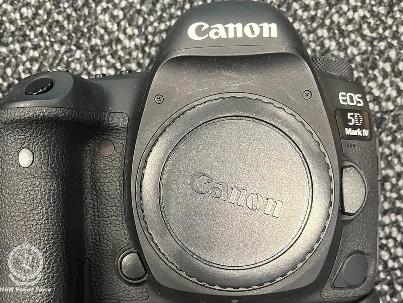 A camera was seized by police. 