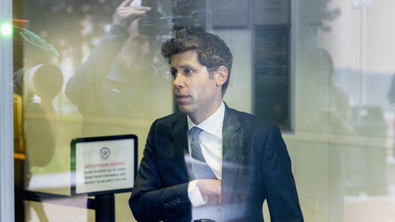 Sam Altman, the OpenAI chief executive, arrives for a hearing in Elon Musk’s lawsuit against OpenAI.