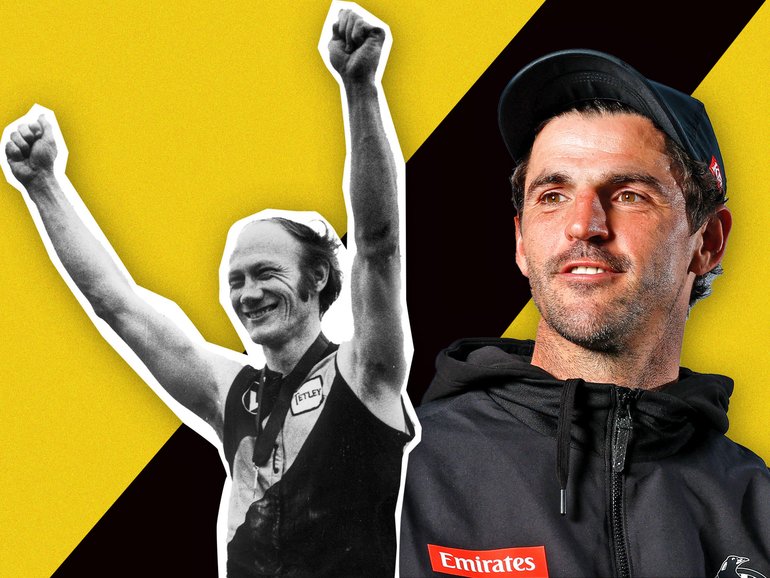 Kevin Bartlett’s milestone game was celebrated with similar fan fair like Scott Pendlebury’s will be.