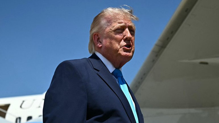 Mr Trump says the US will recover Iran’s stockpile of uranium while Iran says it should not be overseas.