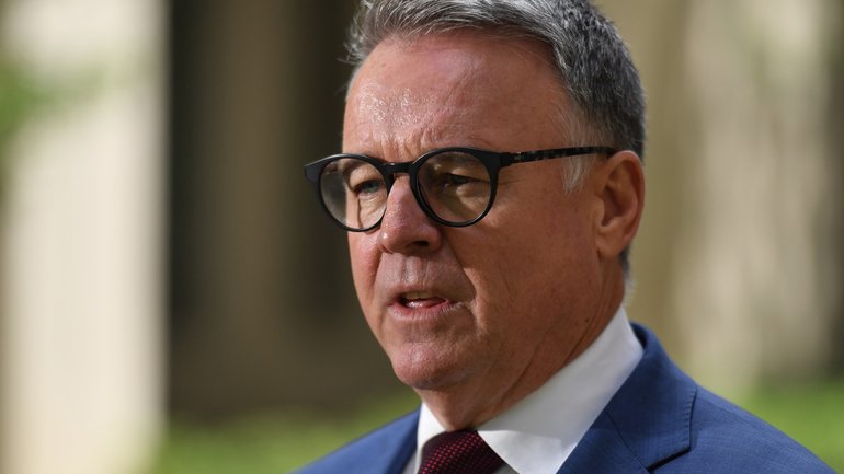 Shadow Minister for Agriculture Joel Fitzgibbon at a press conference at Parliament House in Canberra, Monday, December 2, 2019. (AAP Image/Mick Tsikas) NO ARCHIVING