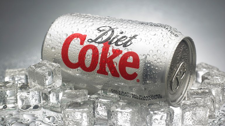 KUALA LUMPUR, MALAYSIA - April 2nd 2015.Photo of a can of Coca-Cola Diet . The brand is one of the most popular soda products in the world and it is sold almost everywhere