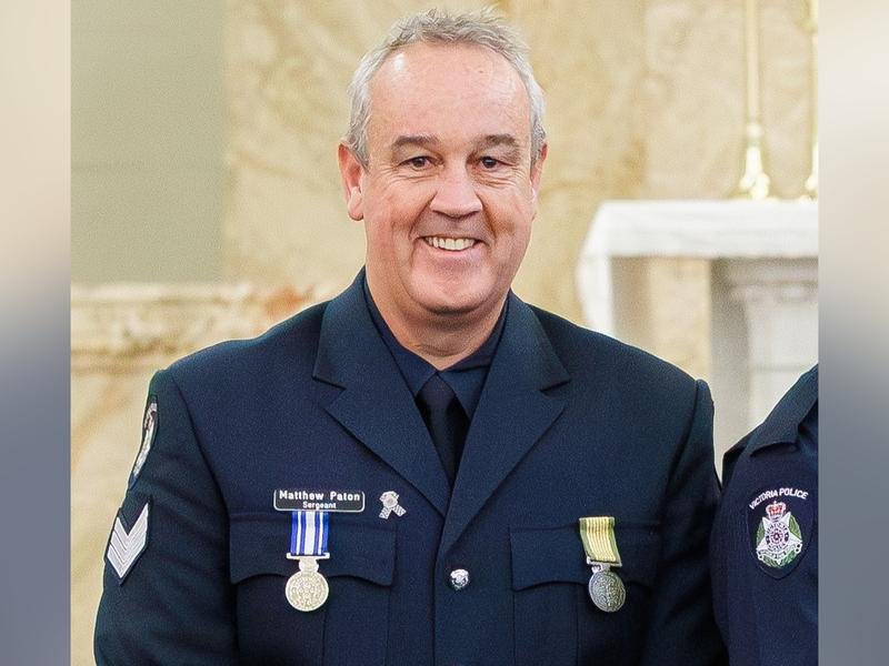 Victorian police officer Mathew Cameron Patron, 52,