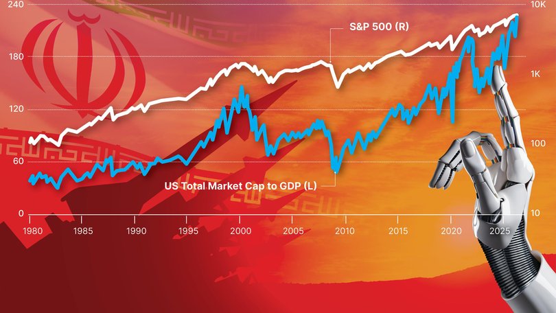 US share markets hit record highs on Friday even as global investors worry an inflation shock from the Middle East will damage consumers and the economy.