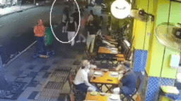 CCTV footage appears to show Lamalu being shot outside a restaurant. 