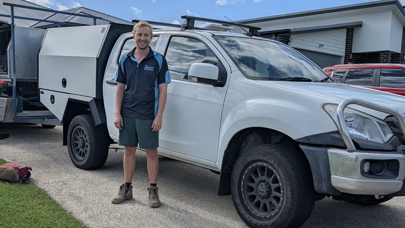 Queensland carpenter Dalton Best says rising costs have forced him to push back routine servicing on his work ute.