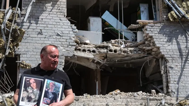 Russia-Ukraine war: Investigators sift through rubble of college hit in drone attack in Ukraine’s Luhansk region