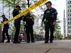 A passerby was hit during an exchange between Secret Service officers and a 21-year-old man. (AP PHOTO)