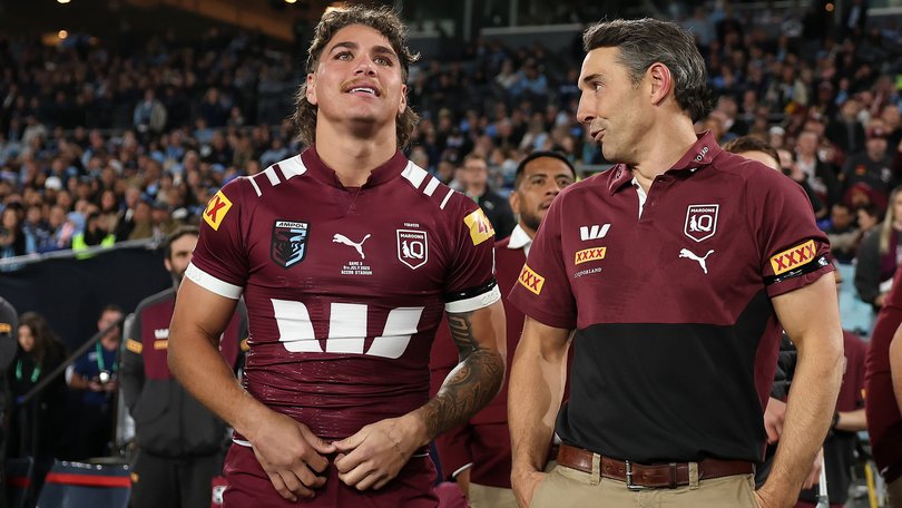 Reece Walsh (left) won’t start against New South Wales.