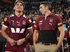 Reece Walsh (left) won’t start against New South Wales.