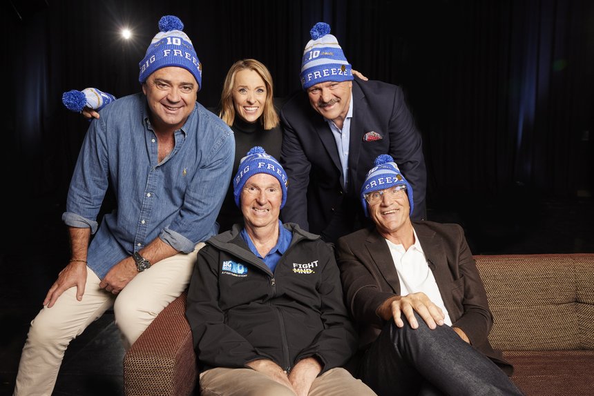 Garry Lyon, Samantha Lane, Brian Taylor, Neale Daniher and Tim Watson.