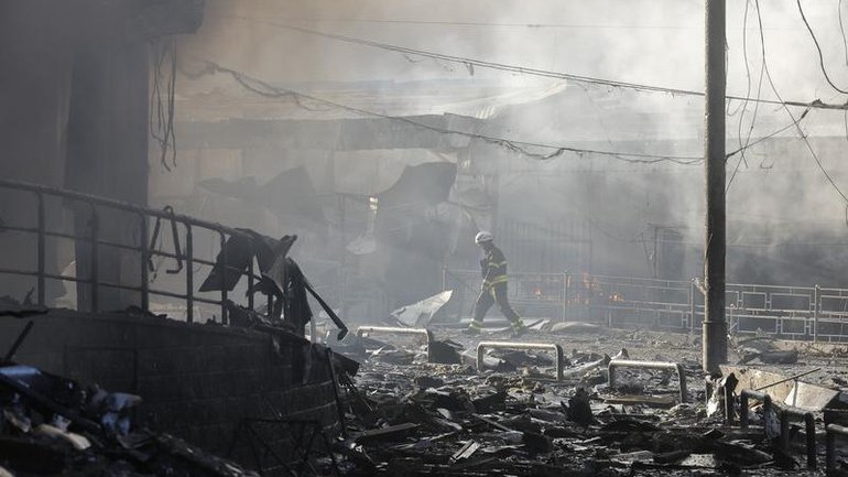 Russia authorities say strikes on Kyiv are a response to Ukrainian drone hits on a student dorm.