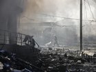 Russia authorities say strikes on Kyiv are a response to Ukrainian drone hits on a student dorm.