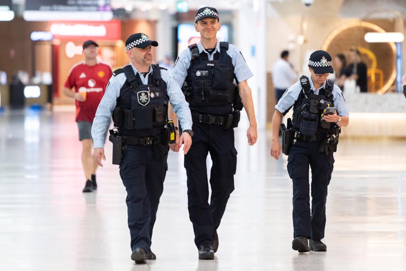 The group were “subject to a range of operational responses” from the Australian Federal Police upon arrival, including a search of belongings and devices.