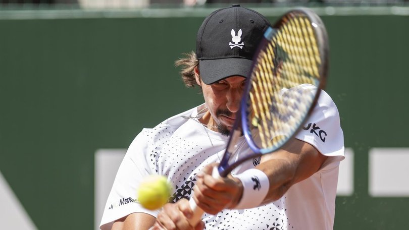 Australia's Alexei Popyrin will drop down the rankings after his first-round loss in Paris. (EPA PHOTO)