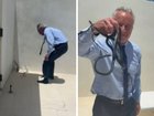 Robert F Kennedy Jr has wrangled two snakes on a Florida patio.