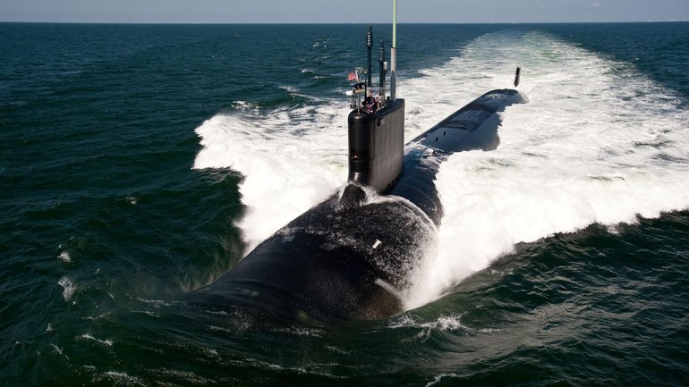 110630-N-ZZ999-002.ATLANTIC OCEAN (June 30, 2011) The Virginia-class attack submarine USS California (SSN 781) underway during sea trials. (U.S. Navy photo by Chris Oxley/Released). Stefanie Hauck