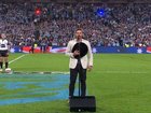 Robbie Mortimer has been torched by fans for his rendition of the national anthem.