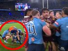Kalyn Ponga was sent off for a shoulder charge on Tolu Koula.