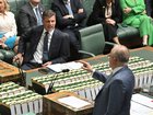 Leader of the Opposition Angus Taylor and Prime Minister Anthony Albanese during Question Time in the House of Representatives.