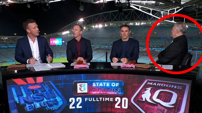 Phil Gould turned his back on the cameras and refused to answer James Bracey’s Kalyn Ponga question.