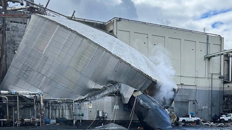 It's believed 11 people died after a tank ruptured at a paper mill, releasing 'white liquor'.