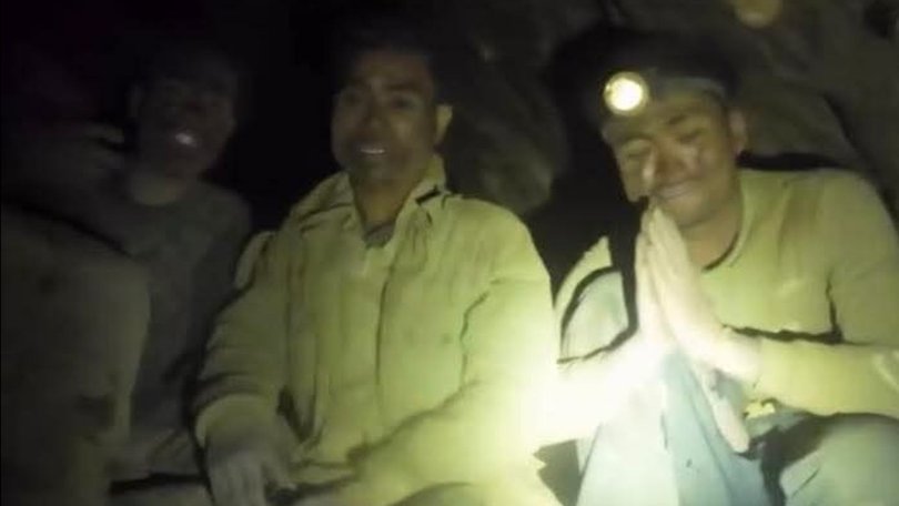 Five people have been rescued from a flooded cave in Laos, the search continues for two others Supplied
