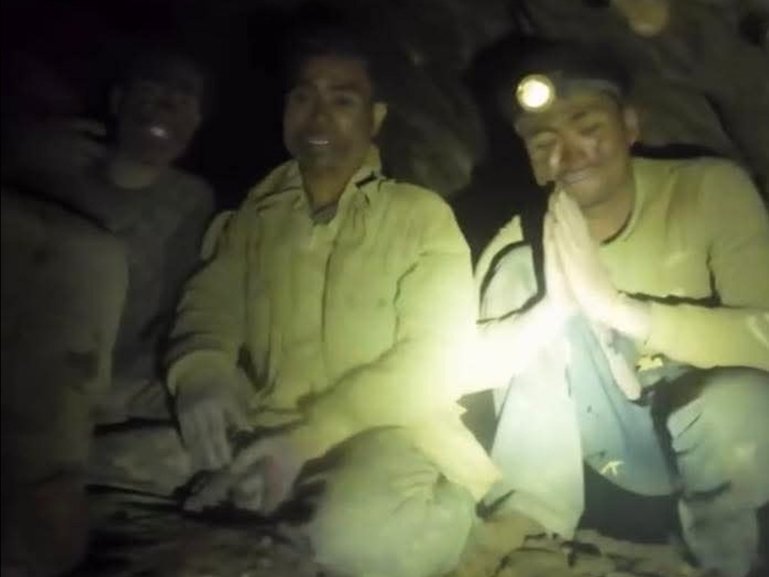 Five people have been rescued from a flooded cave in Laos, the search continues for two others Supplied