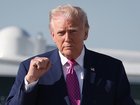 JOINT BASE ANDREWS, MARYLAND - APRIL 10: U.S. President Donald Trump walks toward reporters before answering questions prior to boarding Air Force One on April 10, 2026 at Joint Base Andrews, Maryland. President Trump is traveling to Charlottesville, Virginia. (Photo by Win McNamee/Getty Images)