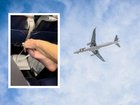 A passenger on a packed flight has been left horrified after a fellow traveller was seen picking at the skin on their feet during the journey.