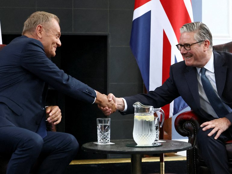 Poland's Prime Minister Donald Tusk  and Britain's Prime Minister Keir Starmer have struck a security deal.