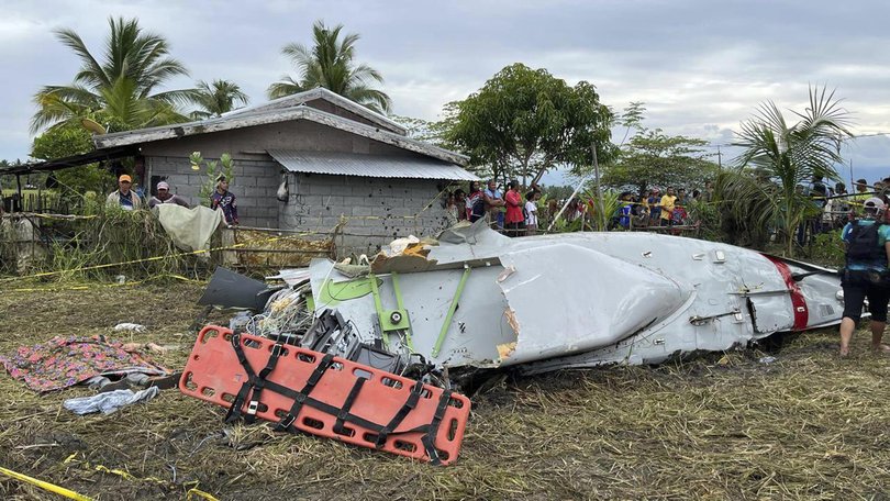 A light plane registered to Metrea crashed into rice fields in the southern Philippines.