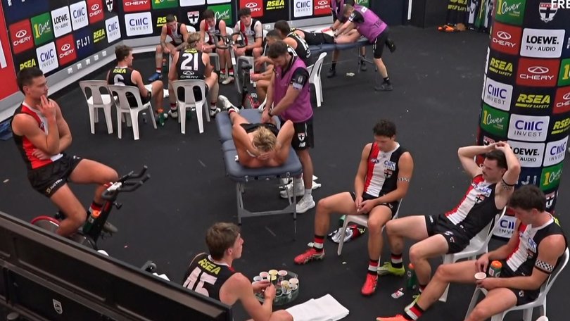 St Kilda players were flat in the rooms at half-time.