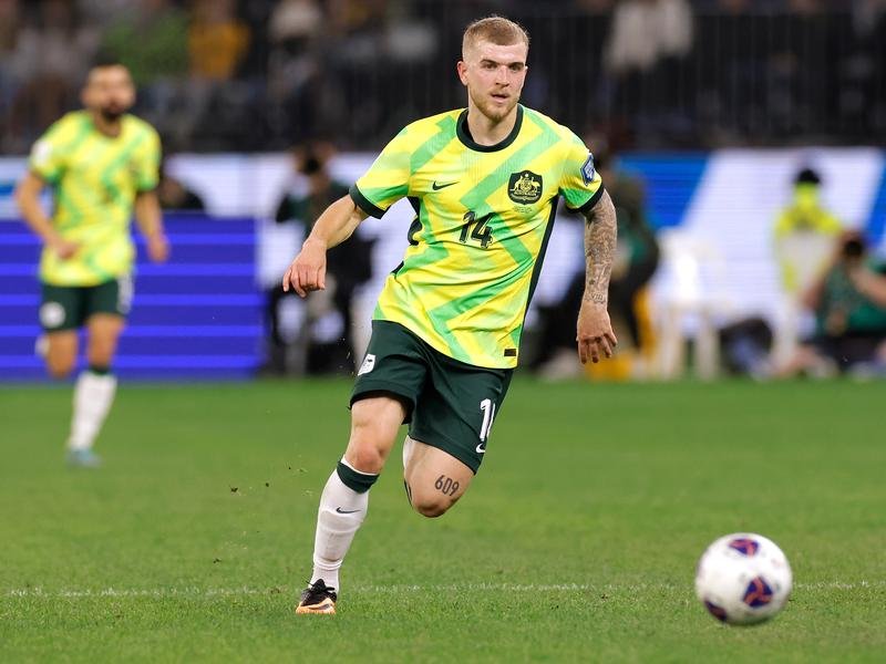 Riley McGree will miss the World Cup after the Socceroo was injured playing for his English club. (Richard Wainwright/AAP PHOTOS)