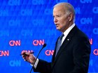Joe Biden during the debate with Donald Trump in 2024.