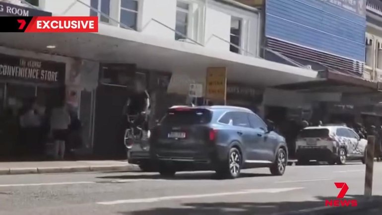 A BMX bike rider went over a police patrol car during a Church of Scientology "speedrun". 