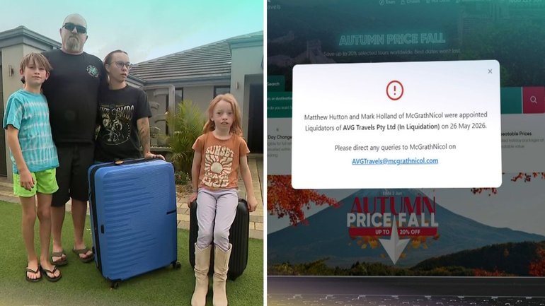 The Haysom family have been left out of pocket after the collapse of AVG Travels.