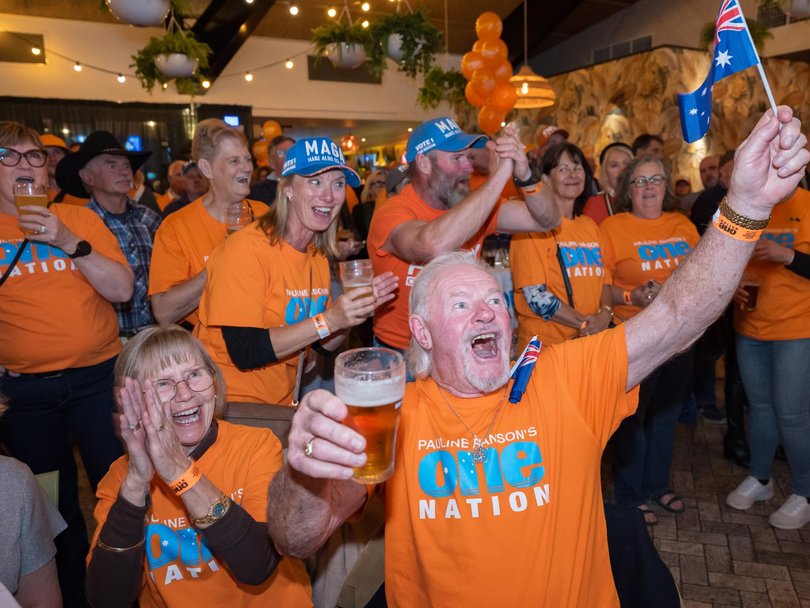 One Nation has experienced a rapid rise in the polls. Picture: NewsWire / Simon Dallinger