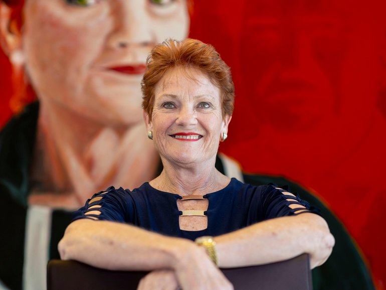 Pauline Hanson opens door to Prime Minister ambitions.