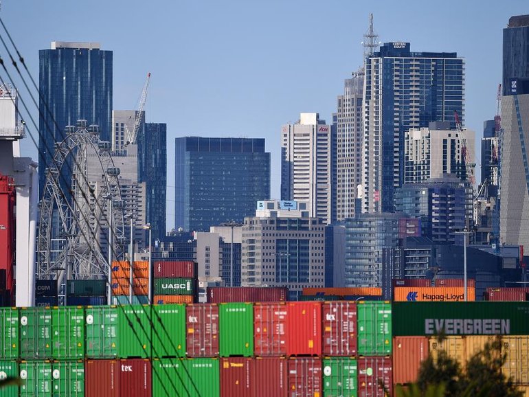 March quarter gross domestic product figures are expected to show a moderate slowdown. (James Ross/AAP PHOTOS)