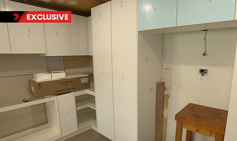 Conor Bye’s kitchen was also left unfinished.