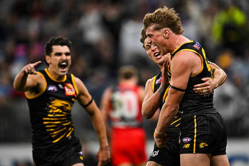 Reid celebrates.