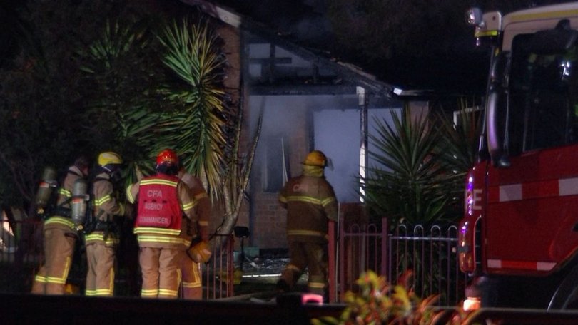 A child has died and a man has been ‘seriously’ injured in a house fire in Melbourne’s south-west.