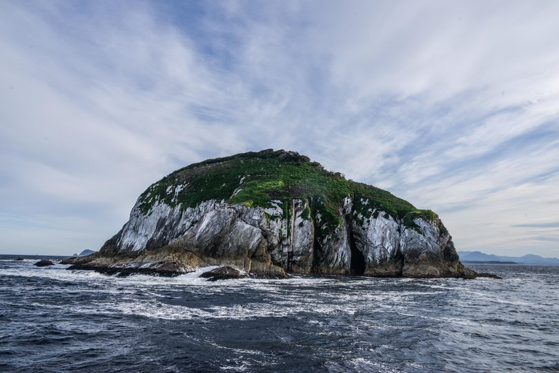 One of the Shanks Islands at the mouth of Port Davey. Picture: 