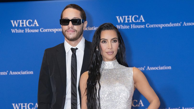 Pete Davidson and Kim Kardashian at the annual White House Correspondents' Association Dinner in 2022. 