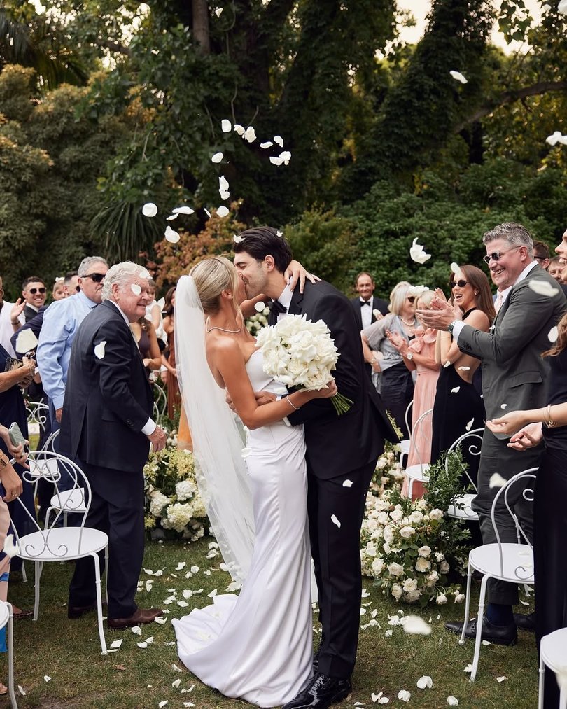 Christian and Bella Petracca married in Melbourne in 2024.